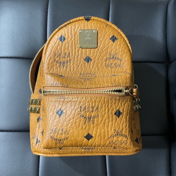 MCM Backpack - STARK BEBE BOO SIDE STUDS BACKPACK IN VISETOS main image 7